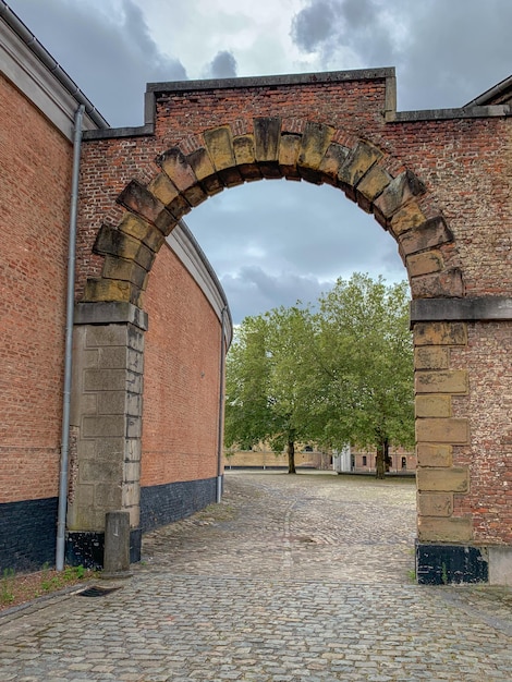 The Grand Hornu old industrial coal mining complex and company town in Hornu near Mons Belgium