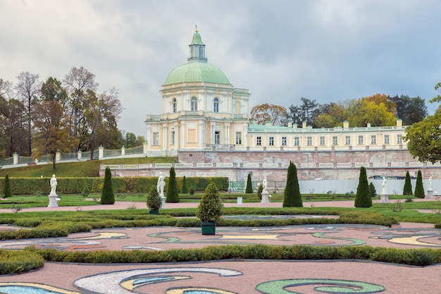 Grand Menshikov Palace 1710  in Oranienbaum a Russian royal residence in autumn Russia