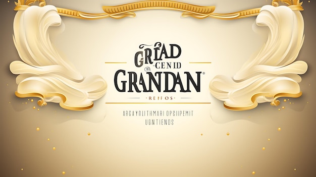 Photo grand opening banner background