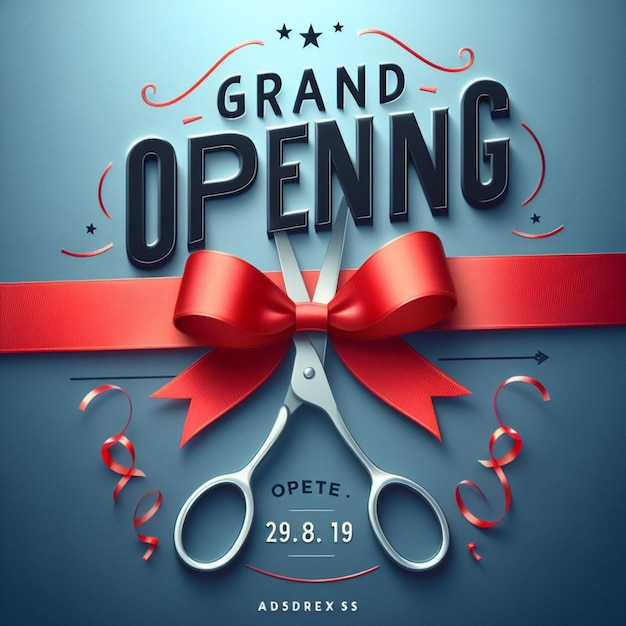 a grand opening poster for grand opening opening