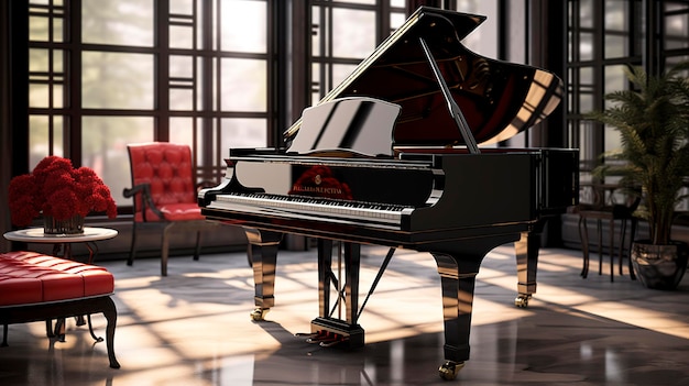 Grand Piano in a modern Room