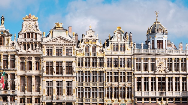 Grand place square and buildings in Brussels, Belgium