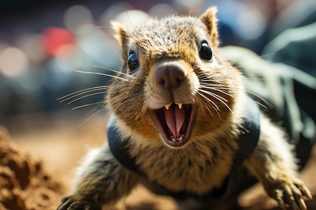 Photo grand slam squirrel batter