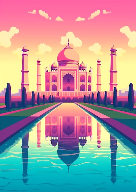 Foto il gran taj mahal