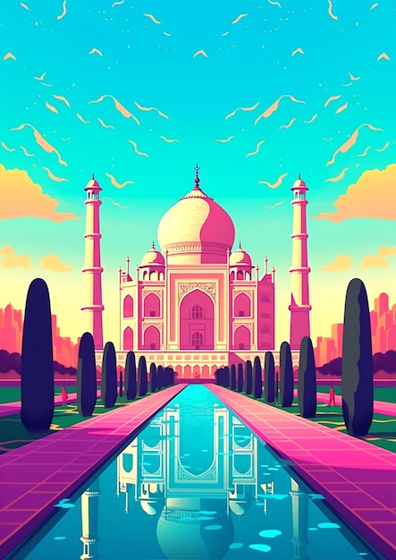 Foto il gran taj mahal