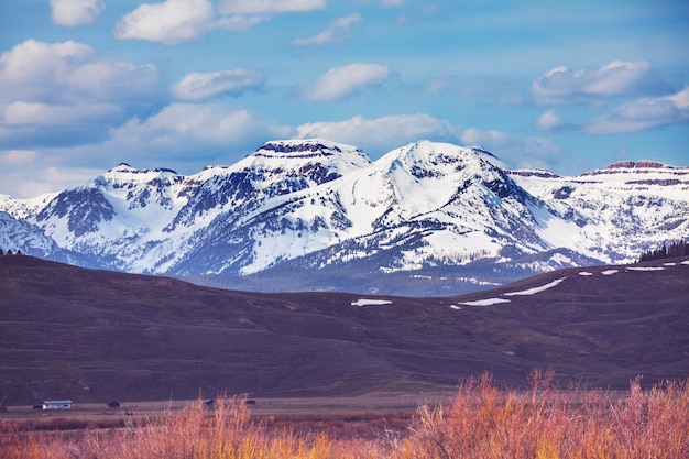 Grand Teton Nationaal Park, Wyoming, Verenigde Staten. Instagram-filter.