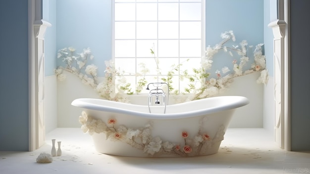 Grandeur Proportions Bathtub in a Luxurious Haven