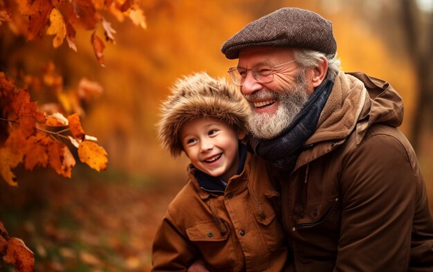 Photo grandfather39s hug warms grandson