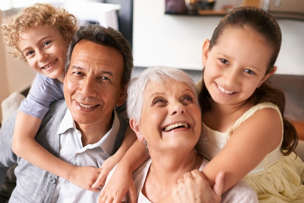 Grandparents are the best Shot of grandparents and their grandchildren