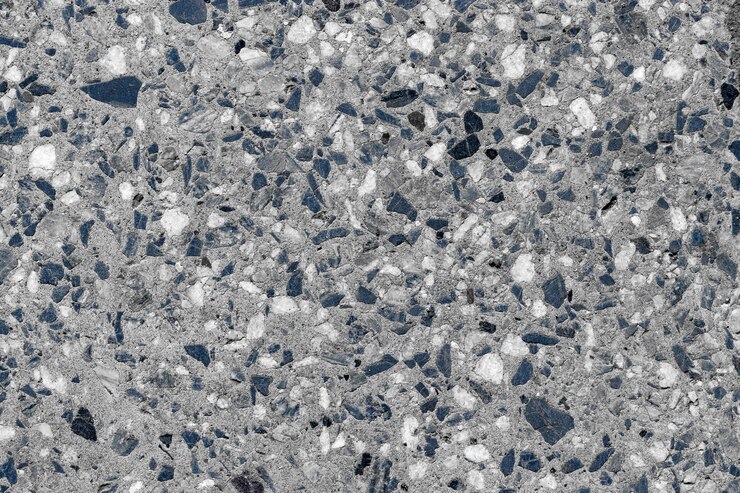 Graniettextuur achtergrondfoto, plaat met granietsnippers
