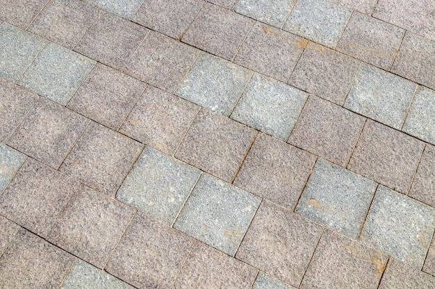 Granite tile pavement as background