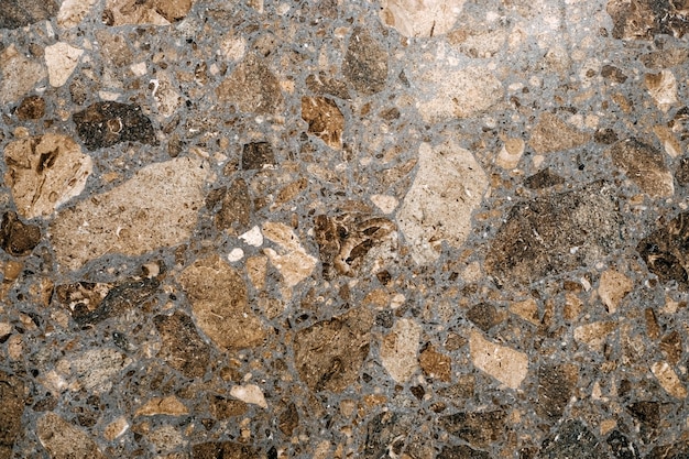 Granite tile on wall, close-up