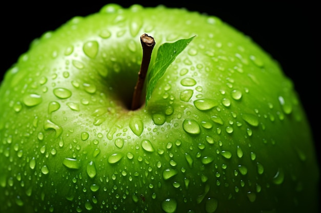 Granny smith is a sweet and sour juicy green apple of great taste