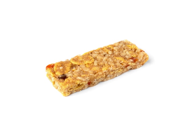 Granola bar isolated on white background