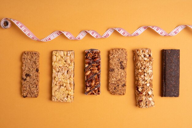 Granola bars for vegans and for everyone else the concept of healthy nutrition