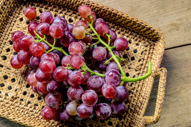 Grape in the basket