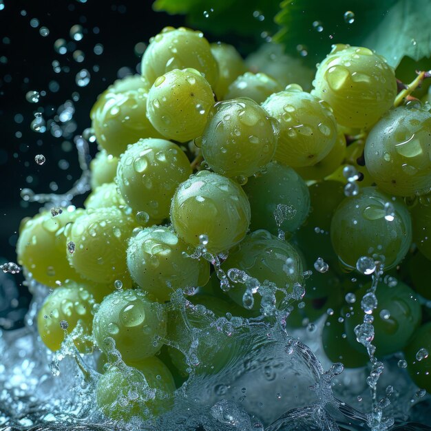 Визуальный фотоальбом виноградных фруктов, полный свежих и сочных моментов