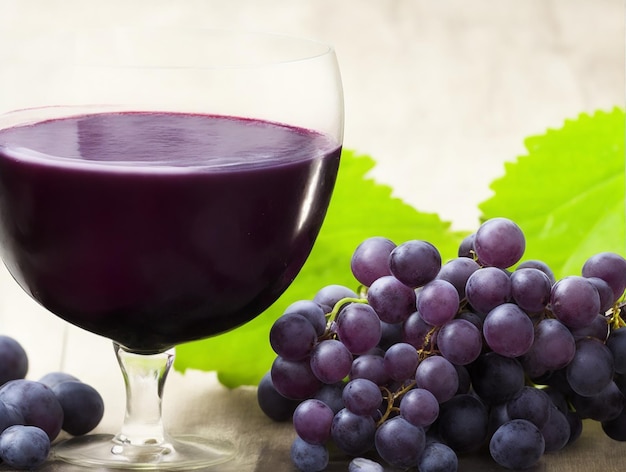 Photo grape juice