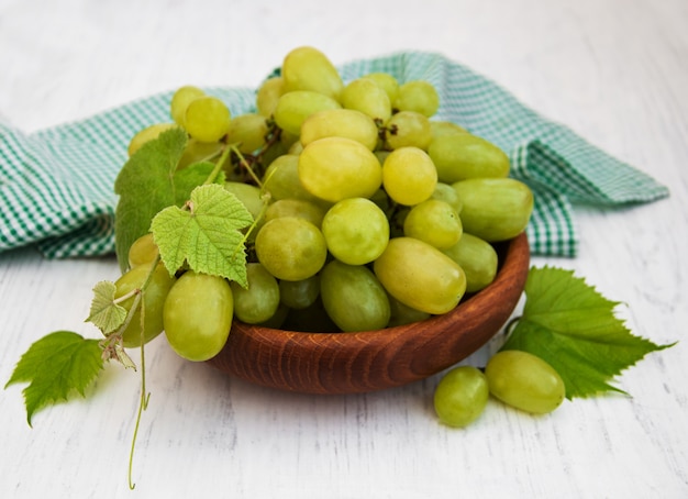 Grape with leaf