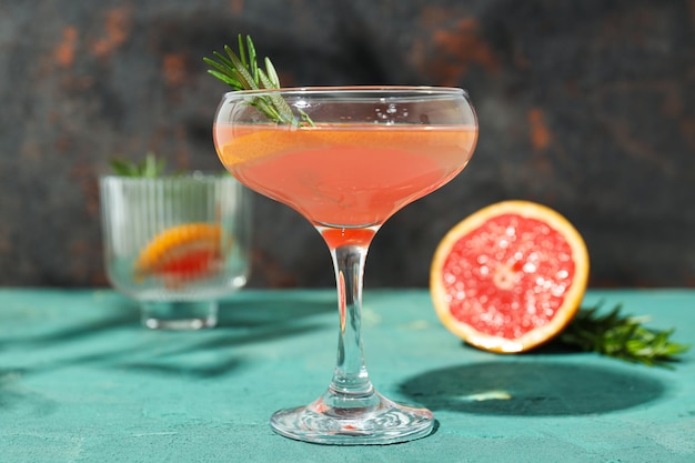 Grapefruit cocktail alcohol or non alcoholic drink for party