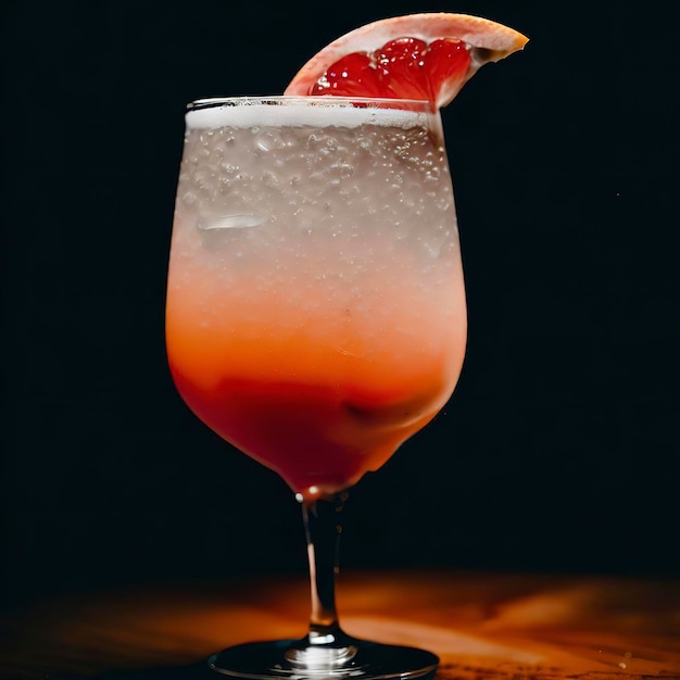 Grapefruit cocktail side view