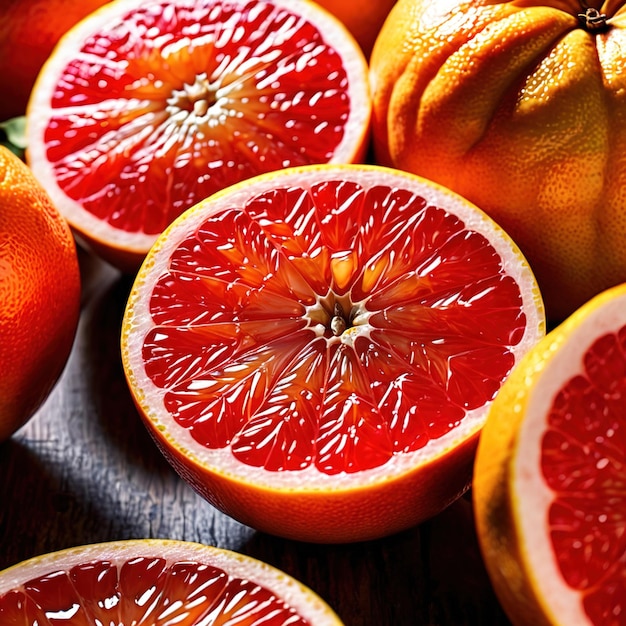 Фото Грейпфруты, свежие сырые органические фрукты