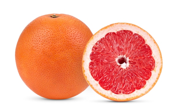 Grapefruit geïsoleerd op witte achtergrond