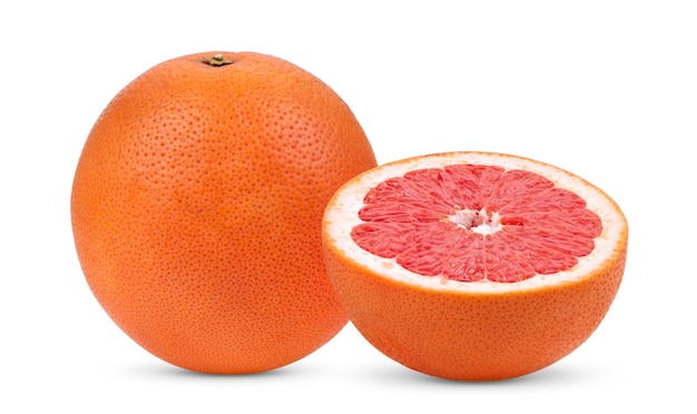 Grapefruit geïsoleerd op witte achtergrond