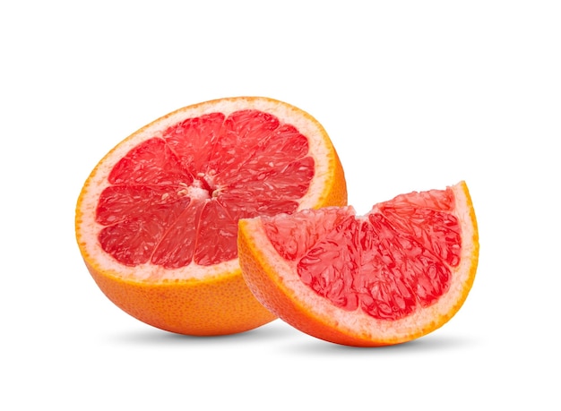 Grapefruit geïsoleerd op witte achtergrond