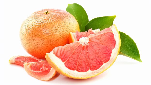 Photo grapefruit isolated on white background