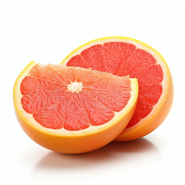 Grapefruit isolated on white background