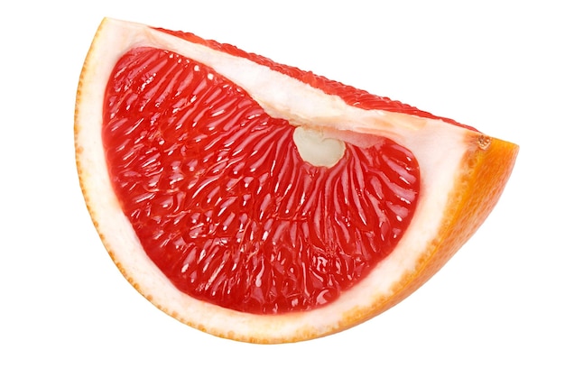 Grapefruit kwartaal geïsoleerde paden