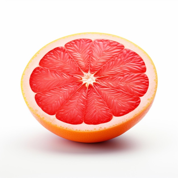 Grapefruit op witte geïsoleerde achtergrond