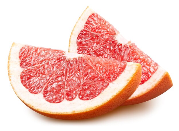 Grapefruit slice isolated