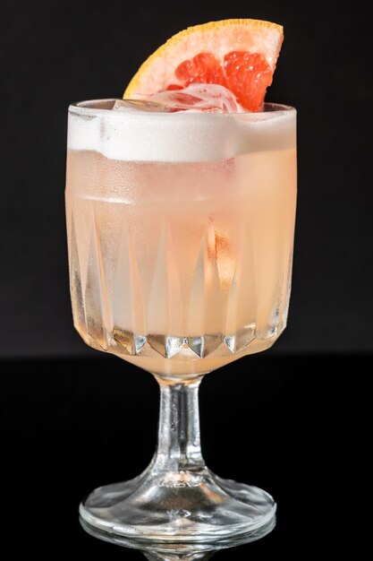 Grapefruit tequila sour cocktail