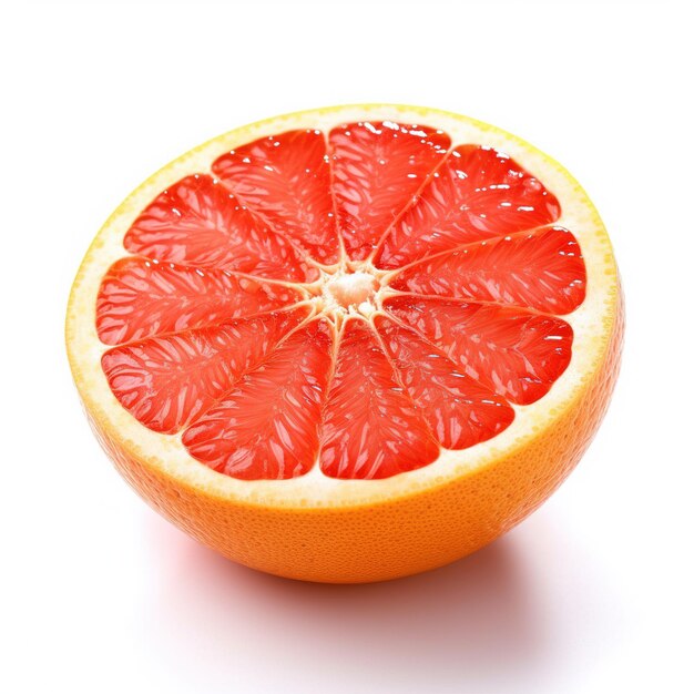 Grapefruit on white background Generative AI
