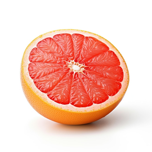 Grapefruit on white background Generative AI