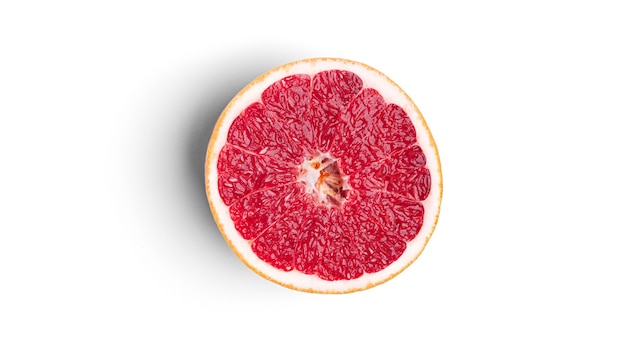 Grapefruit on a white background