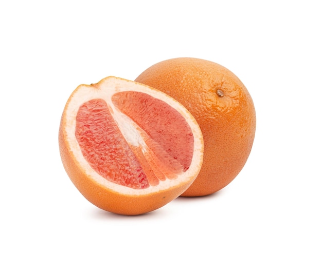 Grapefruit on a white isolated background