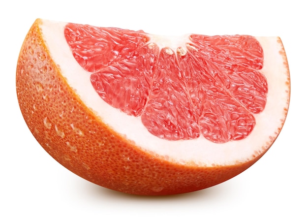 Foto grapefruitvruchten die op witte achtergrond worden geïsoleerd