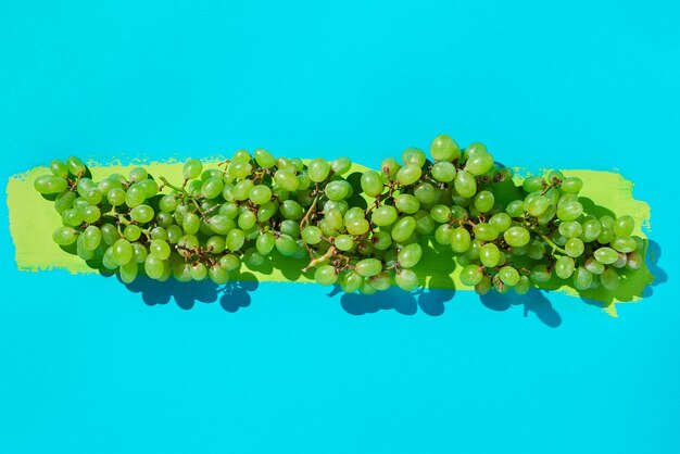 Grapes against blue sky