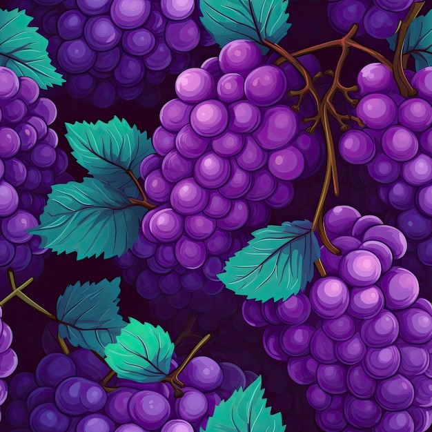 Grapes as seamless tiles