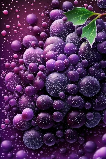 Grapes background glitter