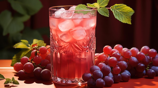 grapes background with juice