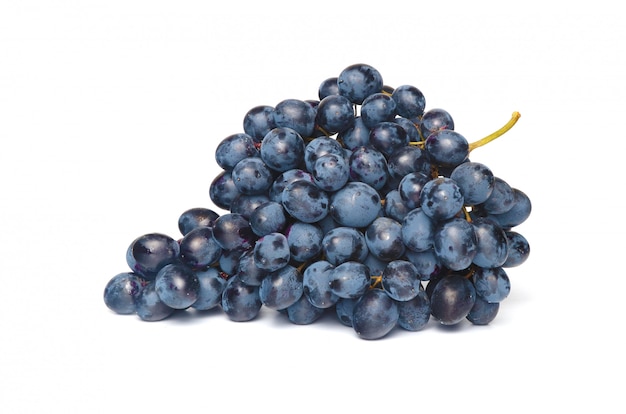 Grapes branch isolated closeup