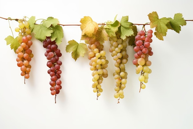 Grapes hanging on a vine