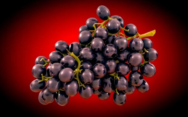 grapes on an isolated background