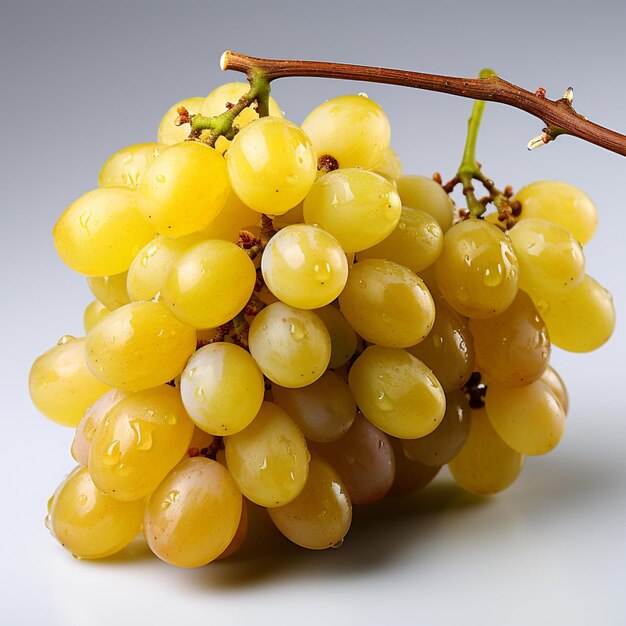 Grapes isolated on clear background