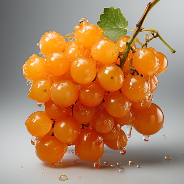 Grapes isolated on clear background