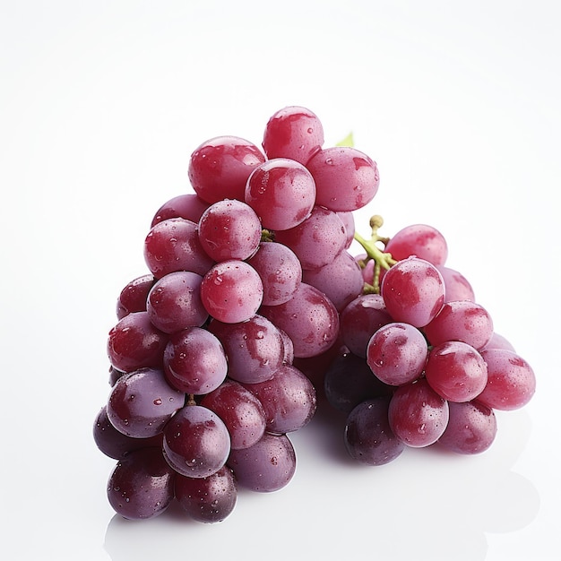 grapes isolated on plain white background only